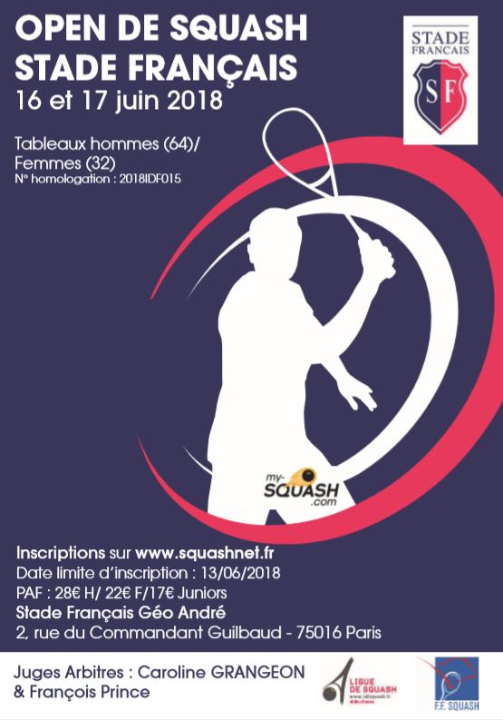 Open N°3 Stade Français : Inscrivez-vous !
