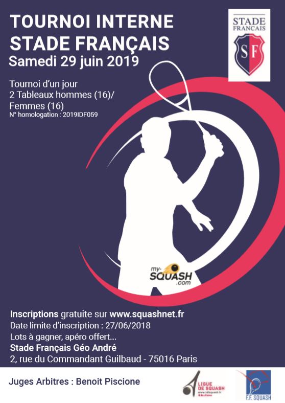 Tournoi Interne fin de saison : samedi 29 juin !