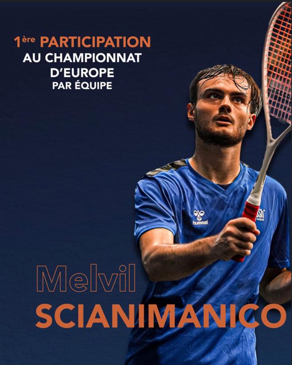 Melvil Scianimanico sélectionné en équipe de France pour les Championnats d’Europe !